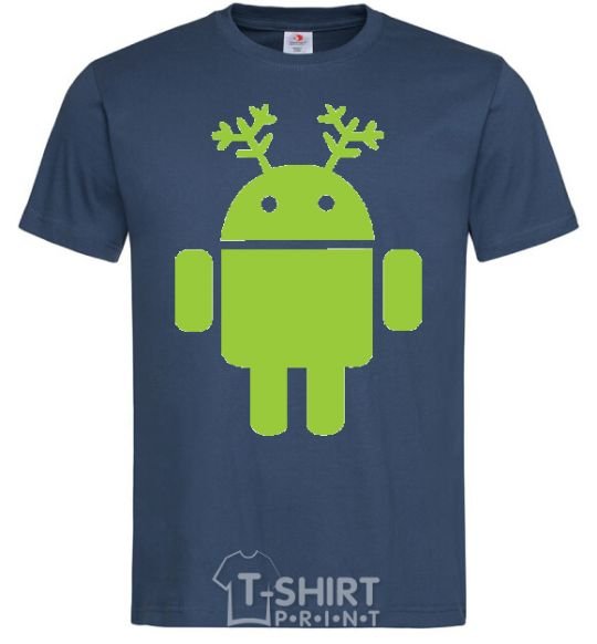 Men's T-Shirt New Year's Eve Android navy-blue фото