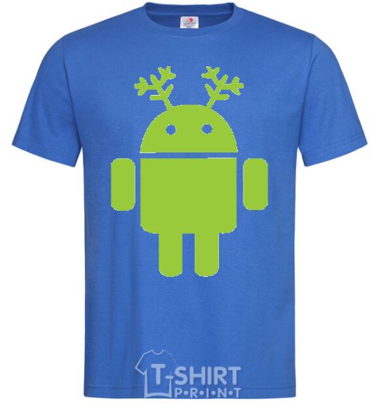 Men's T-Shirt New Year's Eve Android royal-blue фото