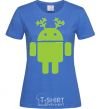 Women's T-shirt New Year's Eve Android royal-blue фото