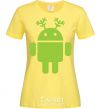 Женская футболка New year Android Лимонный фото