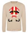 Sweatshirt Santa legs sand фото