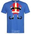 Men's T-Shirt Santa legs royal-blue фото