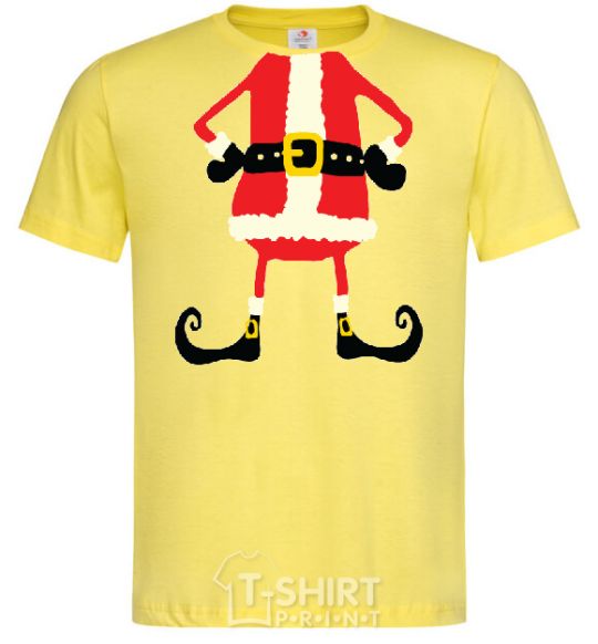 Мужская футболка Santa legs Лимонный фото