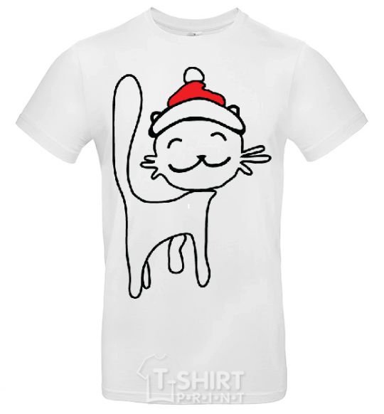 Мужская футболка NY Cat Белый фото