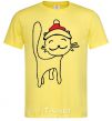 Мужская футболка NY Cat Лимонный фото