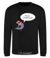 Sweatshirt CHRISTMAS BIRD 2 black фото