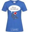 Женская футболка CHRISTMAS BIRD 2 Ярко-синий фото