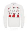 Sweatshirt DRUNKEN SANTA CLAUS White фото