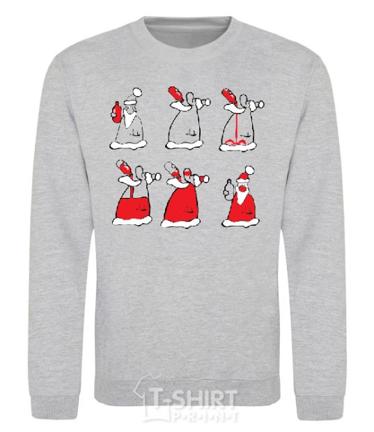 Sweatshirt DRUNKEN SANTA CLAUS sport-grey фото