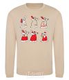 Sweatshirt DRUNKEN SANTA CLAUS sand фото