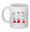 Ceramic mug DRUNKEN SANTA CLAUS White фото