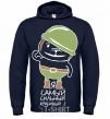 Men`s hoodie I AM THE STRONGEST AND THE MOST BEAUTIFUL! navy-blue фото