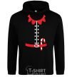 Men`s hoodie ELF'S COSTUME black фото