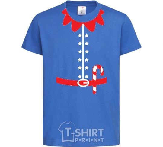Kids T-shirt ELF'S COSTUME royal-blue фото