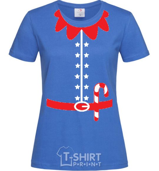 Women's T-shirt ELF'S COSTUME royal-blue фото