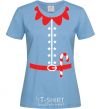 Women's T-shirt ELF'S COSTUME sky-blue фото