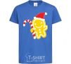 Kids T-shirt CHRISTMAS GINGERBREAD royal-blue фото