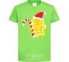 Kids T-shirt CHRISTMAS GINGERBREAD orchid-green фото