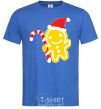 Men's T-Shirt CHRISTMAS GINGERBREAD royal-blue фото