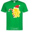 Men's T-Shirt CHRISTMAS GINGERBREAD kelly-green фото