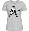 Women's T-shirt SANTA ROCK grey фото