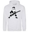 Men`s hoodie SANTA ROCK sport-grey фото