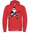 Men`s hoodie SANTA ROCK bright-red фото