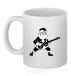 Ceramic mug SANTA ROCK White фото