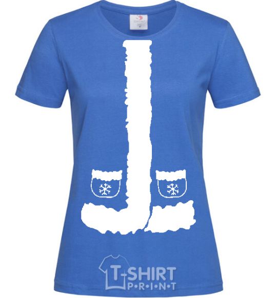 Women's T-shirt SNOW MAIDEN royal-blue фото