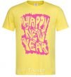 Мужская футболка HAPPY NEW YEAR GRAFFITI Лимонный фото