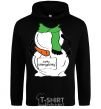 Men`s hoodie I WANT A SNOW MAIDEN GREEN black фото