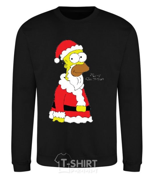 Sweatshirt SIMPSON SANTA black фото