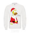 Свитшот SIMPSON SANTA Белый фото