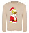 Sweatshirt SIMPSON SANTA sand фото