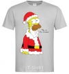 Мужская футболка SIMPSON SANTA Серый фото