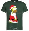 Мужская футболка SIMPSON SANTA Темно-зеленый фото