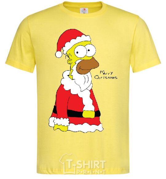 Мужская футболка SIMPSON SANTA Лимонный фото