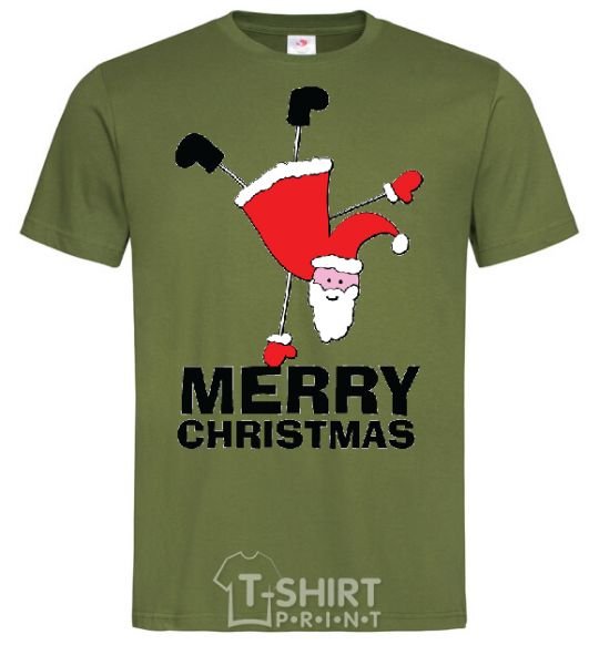 Men's T-Shirt FUN SANTA millennial-khaki фото