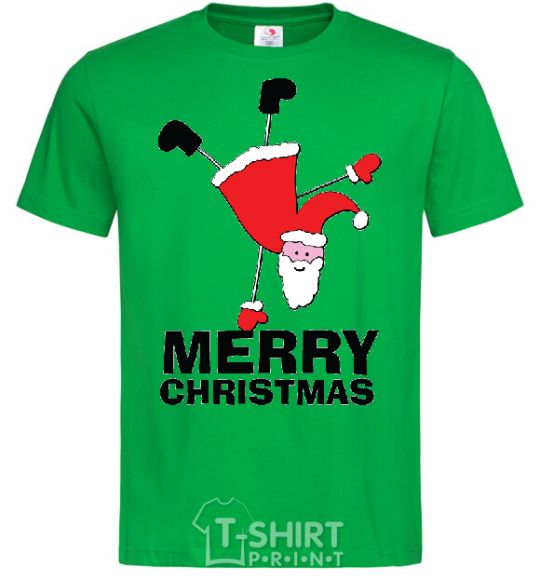 Men's T-Shirt FUN SANTA kelly-green фото