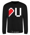 Sweatshirt LOVE U pixels black фото