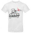 Men's T-Shirt LOVED ON AUTO A man White фото