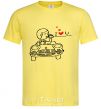 Men's T-Shirt LOVED ON AUTO A man cornsilk фото
