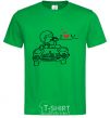 Men's T-Shirt LOVED ON AUTO A man kelly-green фото