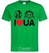 Мужская футболка I love UA Зеленый фото