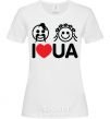 Women's T-shirt I love UA White фото