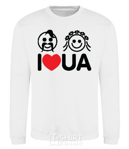 Sweatshirt I love UA White фото