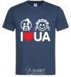 Мужская футболка I love UA Темно-синий фото
