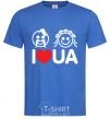 Мужская футболка I love UA Ярко-синий фото
