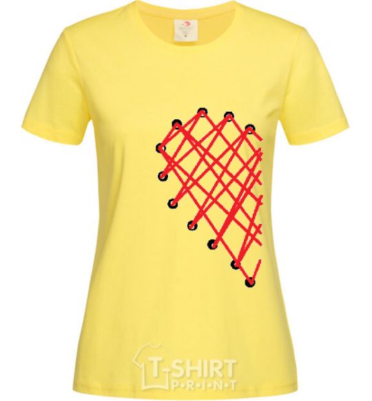 Women's T-shirt COTTON cornsilk фото