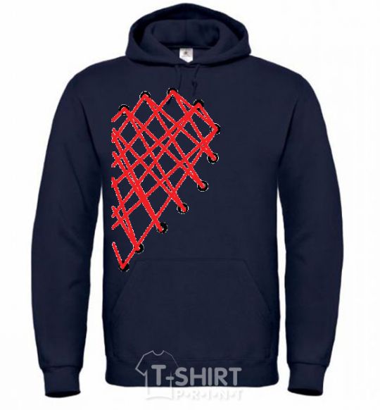 Men`s hoodie HEART navy-blue фото